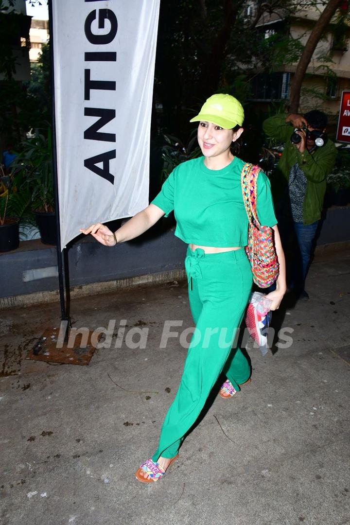 Sara Ali Khan spotted at Gym