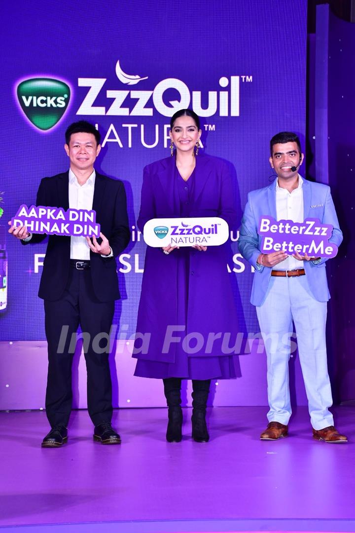 Sonam Kapoor Ahuja grace the launch of Vicks ZzzQuil Natura