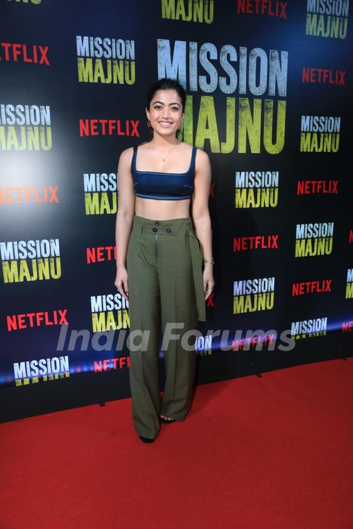 Rashmika Mandanna grace the screening of Mission Majnu