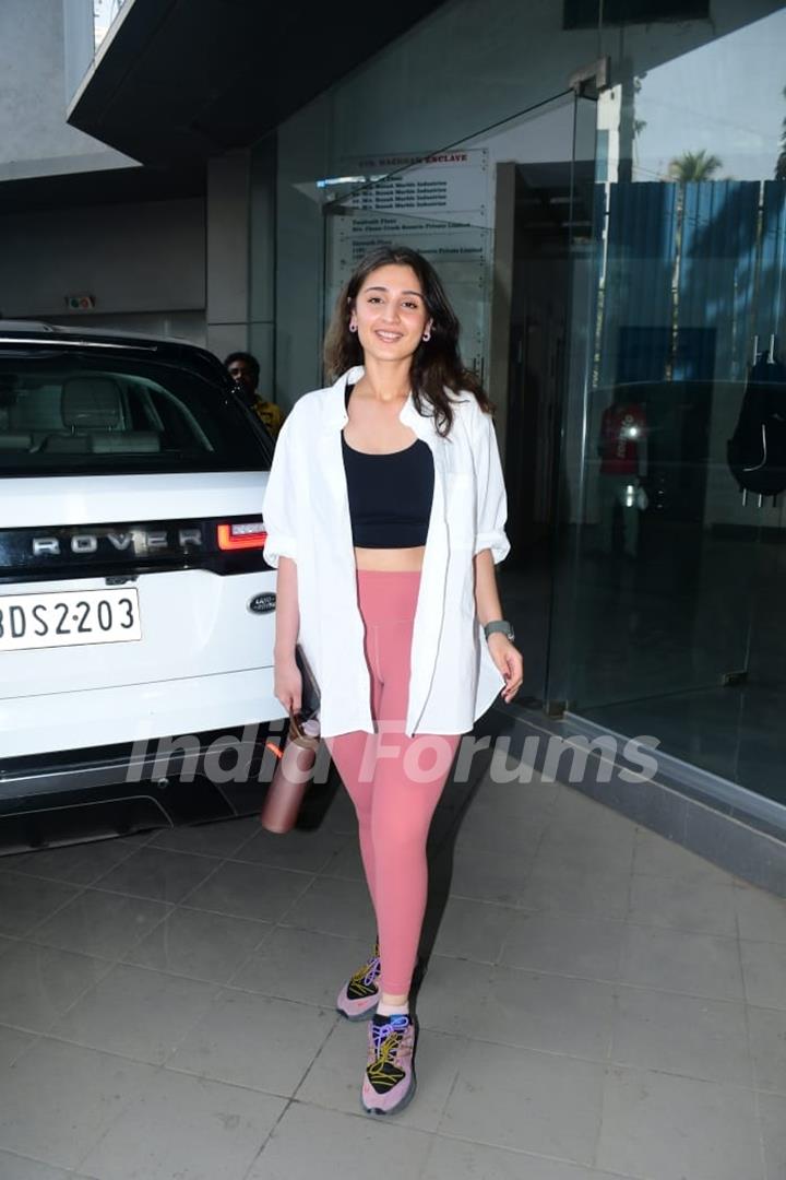 Dhvani Bhanushali spotted in Bandra