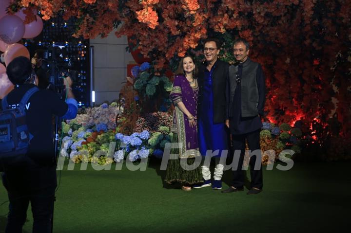  Ambani family snapped on the occasion of Anant Ambani, Radhika Merchant engagement ceremony at Antilla