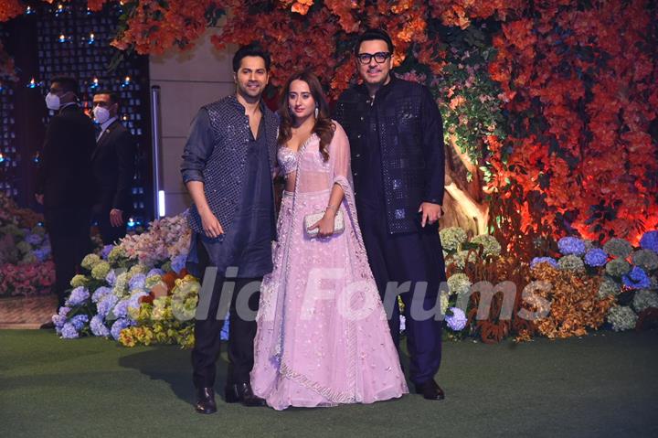 Varun Dhawan, Natasha Dalal grace the engagement ceremony of Anant Ambani and Radhika Merchant