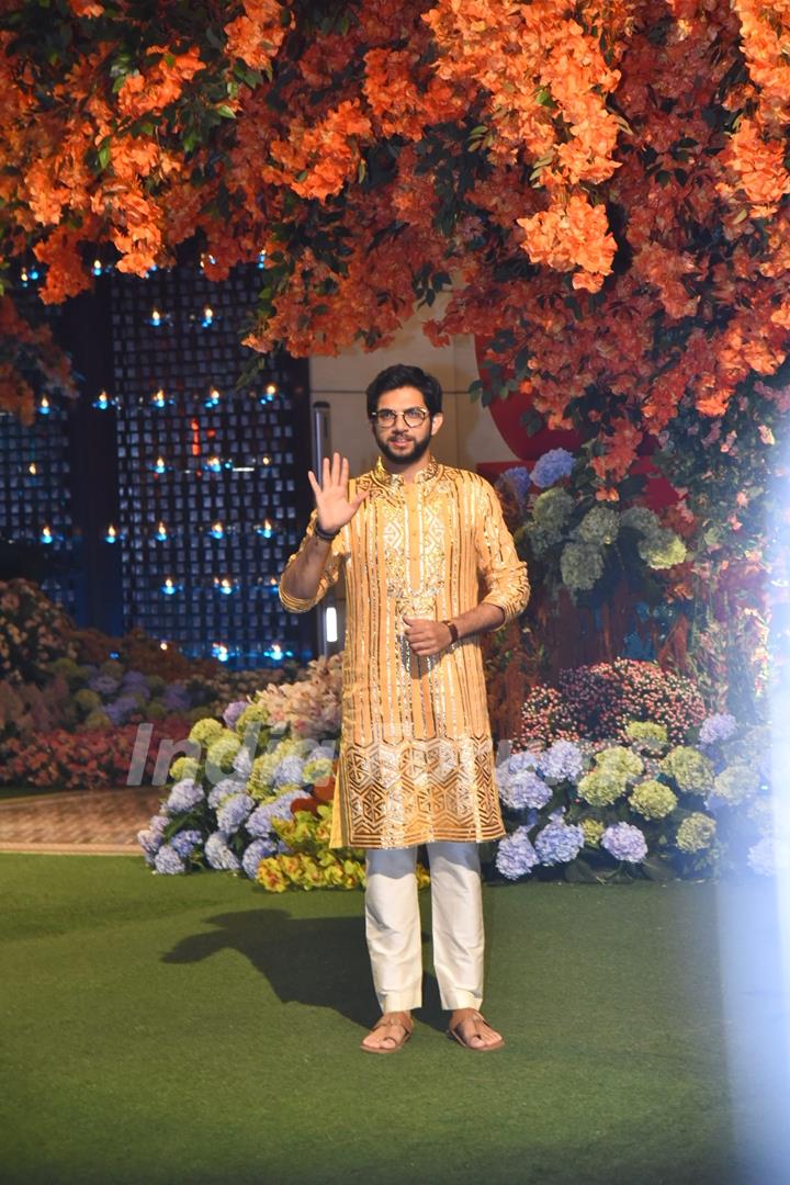 Aaditya Thackeray grace the engagement ceremony of Anant Ambani and Radhika Merchant