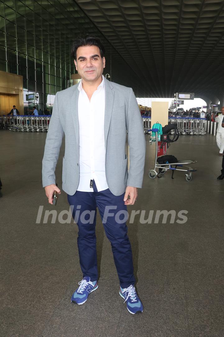 Arbaaz Khan spotted at the Mumbai airport