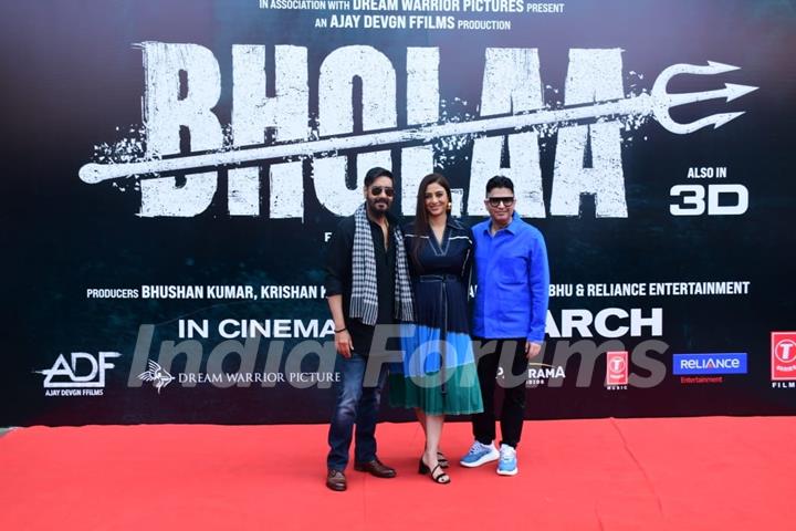 Bhushan Kumar, Ajay Devgn, Tabu grace the teaser launch of Bholaa