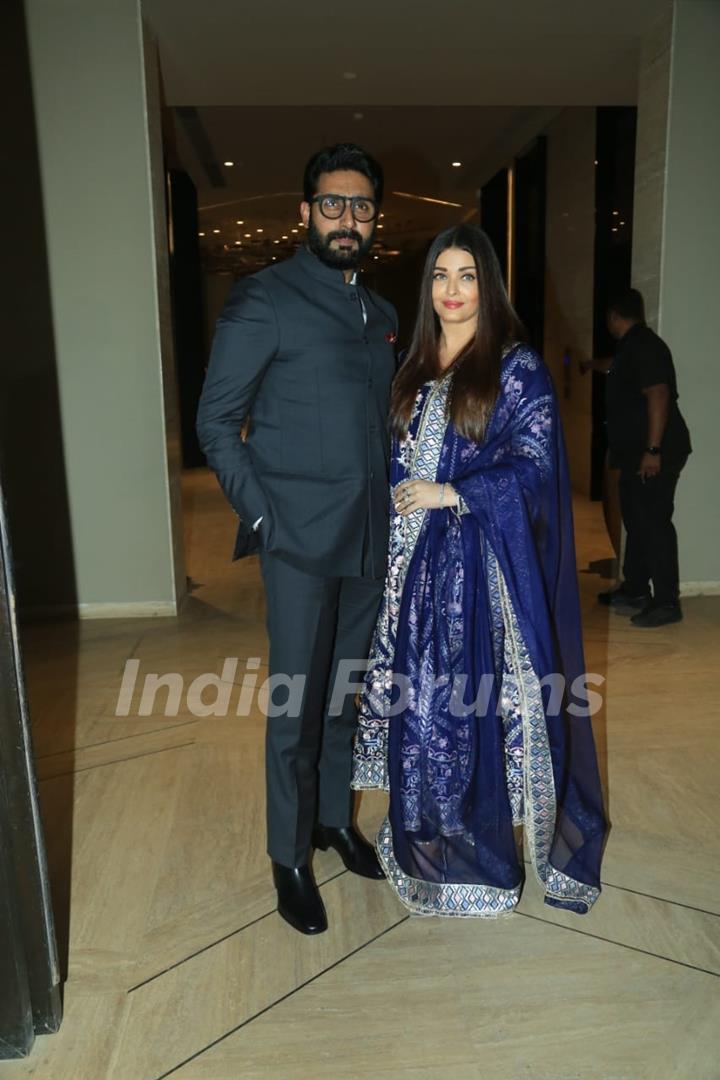 Abhishek Bachchan, Aishwarya Rai Bachchan  grace Subhash Ghai’s birthday bash