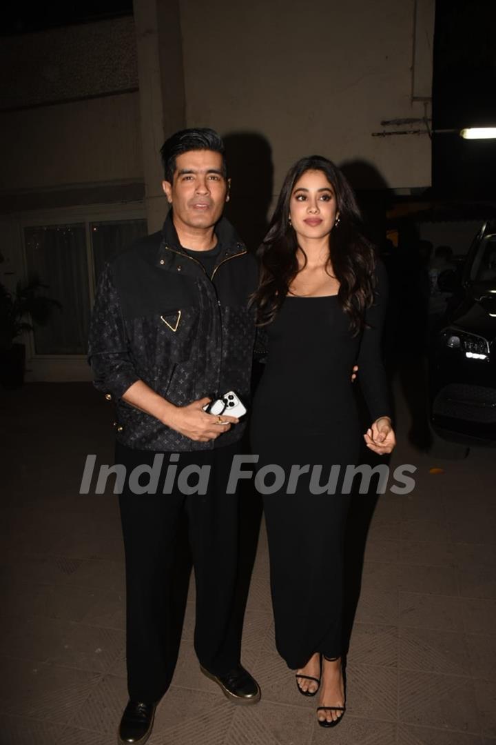 Manish Malhotra, Janhvi Kapoor 