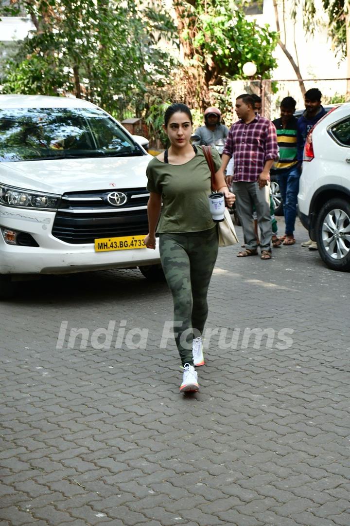 Sara Ali Khan snapped in Bandra