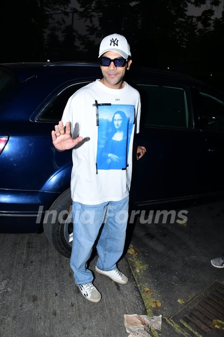 Rajkummar Rao snapped at the Pathaan screening at Juhu PVR 