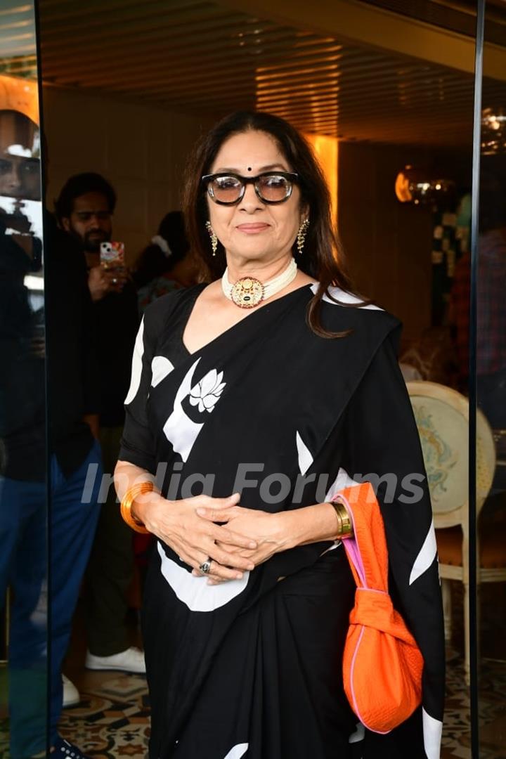 Neena Gupta snapped promoting upcoming film Shiv Shastri Balboa