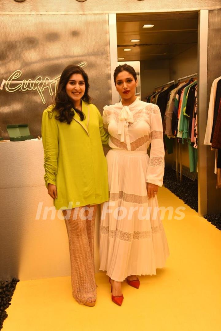 Bhumi Pednekar snapped at the inauguration of Tanisha Agarwal’s store Curato