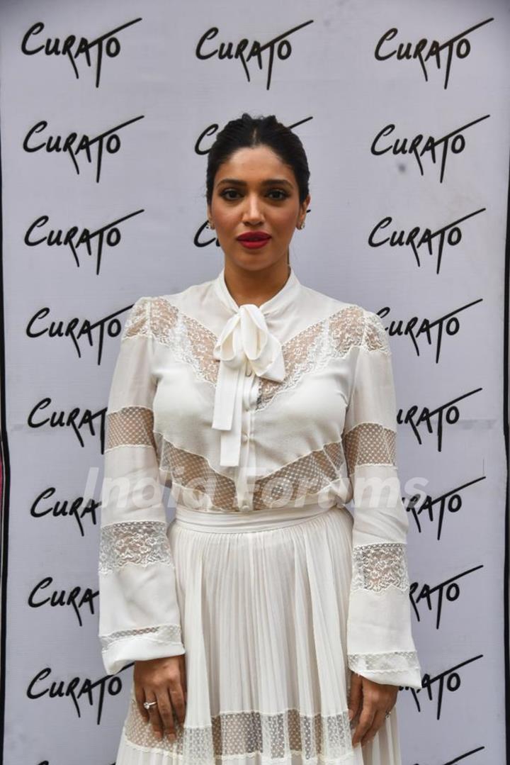 Bhumi Pednekar snapped at the inauguration of Tanisha Agarwal’s store Curato