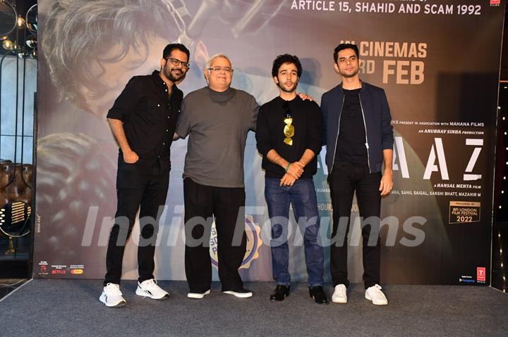 Hansal Mehta, Aditya Rawal, Zahan Kapoor 