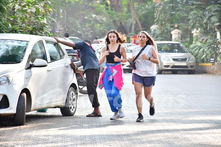 Soha Ali Khan spotted in Bandra