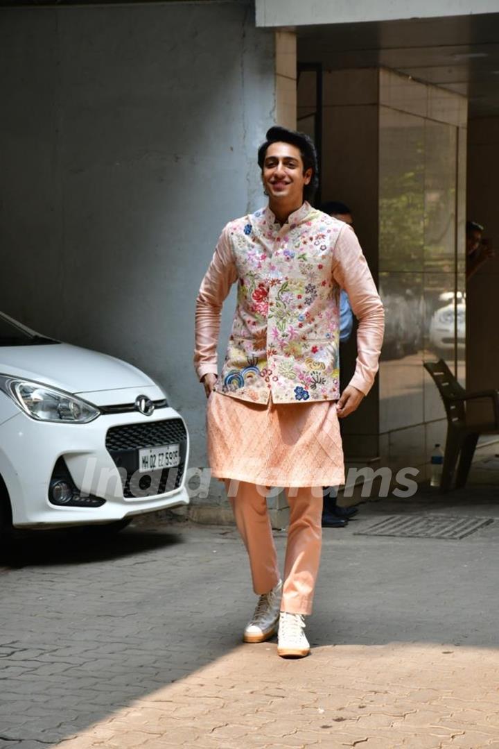 Ahaan Panday attending Alaana Panday and Deane Panday Mehendi Ceremony 