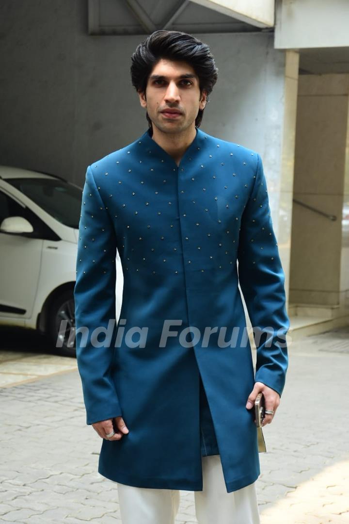 Karan Mehta attending Alaana Panday and Deane Panday Mehendi Ceremony 