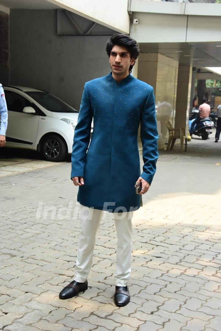 Karan Mehta  attending Alaana Panday and Deane Panday Mehendi Ceremony 