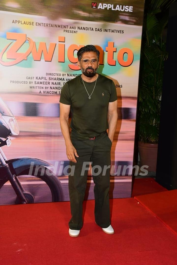 Suniel Shetty  attend the premiere of Zwigato