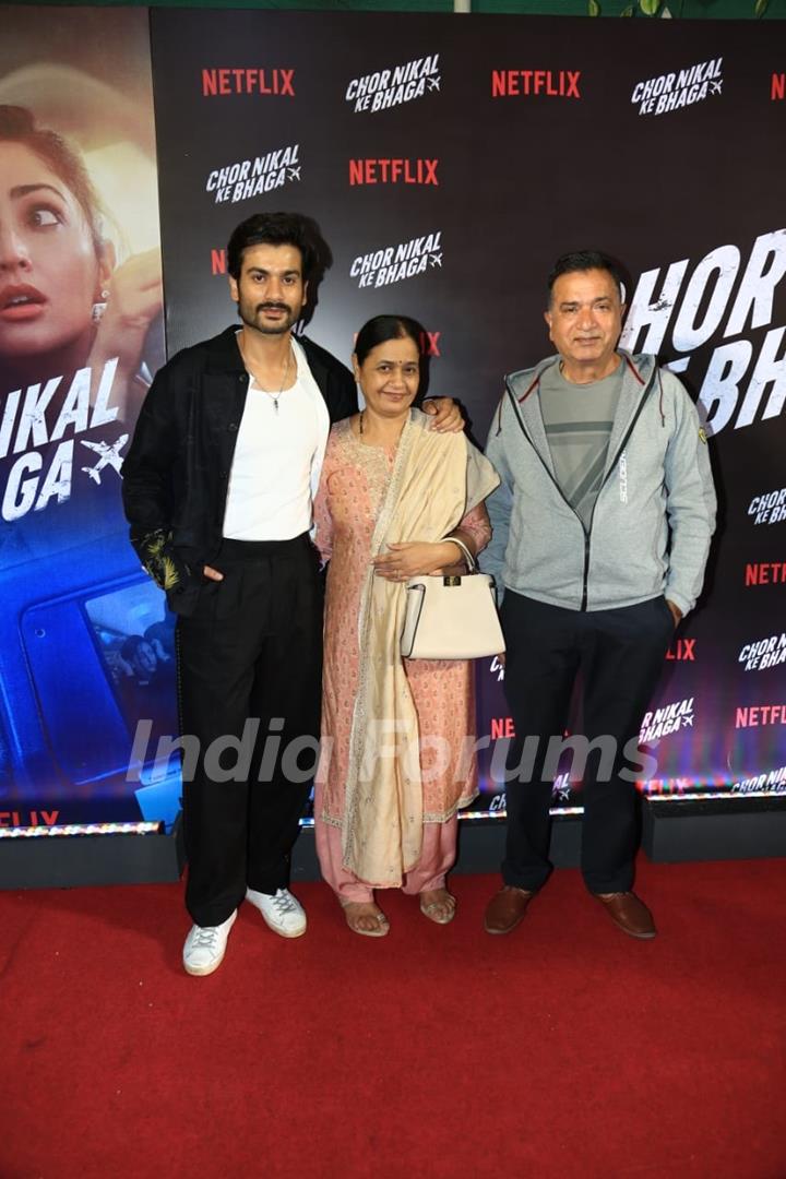 Amar Kaushik, Kriti Sanon attend the premiere of Chor Nikal Ke Bhaga