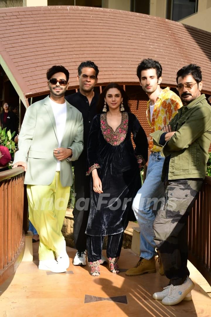 Aditi Rao Hydari, Prosenjit Chatterjee, Aparshakti Khurana, Sidhant Gupta,  Vikramaditya Motwane snapped promoting Jubilee at JW Marriott in Juhu