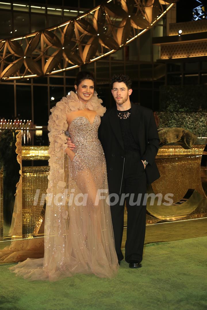 Priyanka Chopra Jonas, Nick Jonas attend the opening of the Nita Mukesh Ambani Cultural Centre