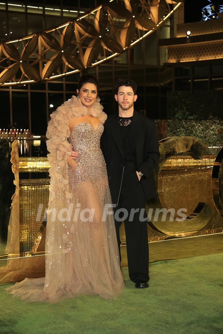 Priyanka Chopra Jonas, Nick Jonas attend the opening of the Nita Mukesh Ambani Cultural Centre