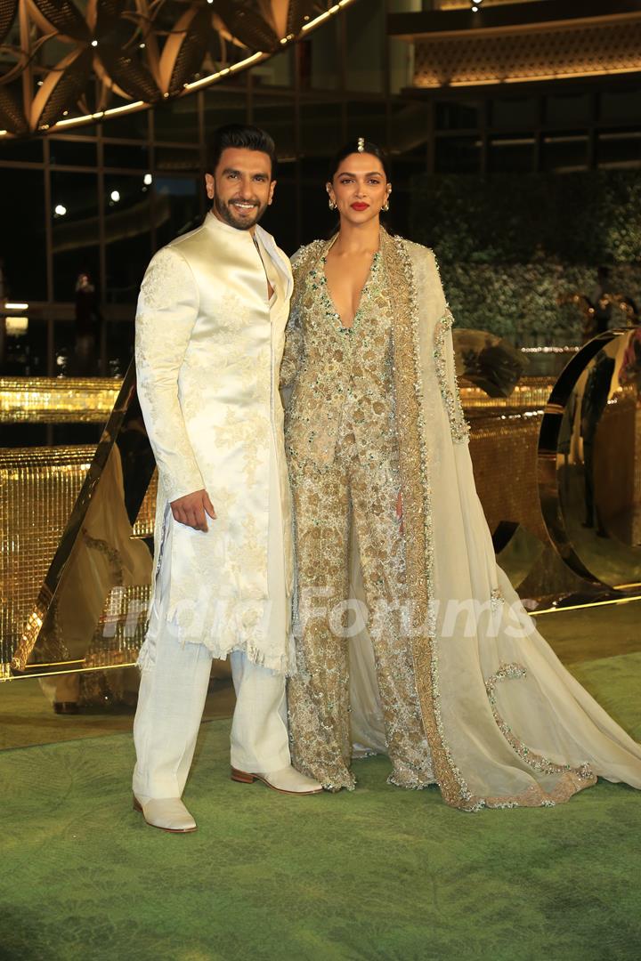 Ranveer Singh, Deepika Padukon attend the opening of the Nita Mukesh Ambani Cultural Centree 