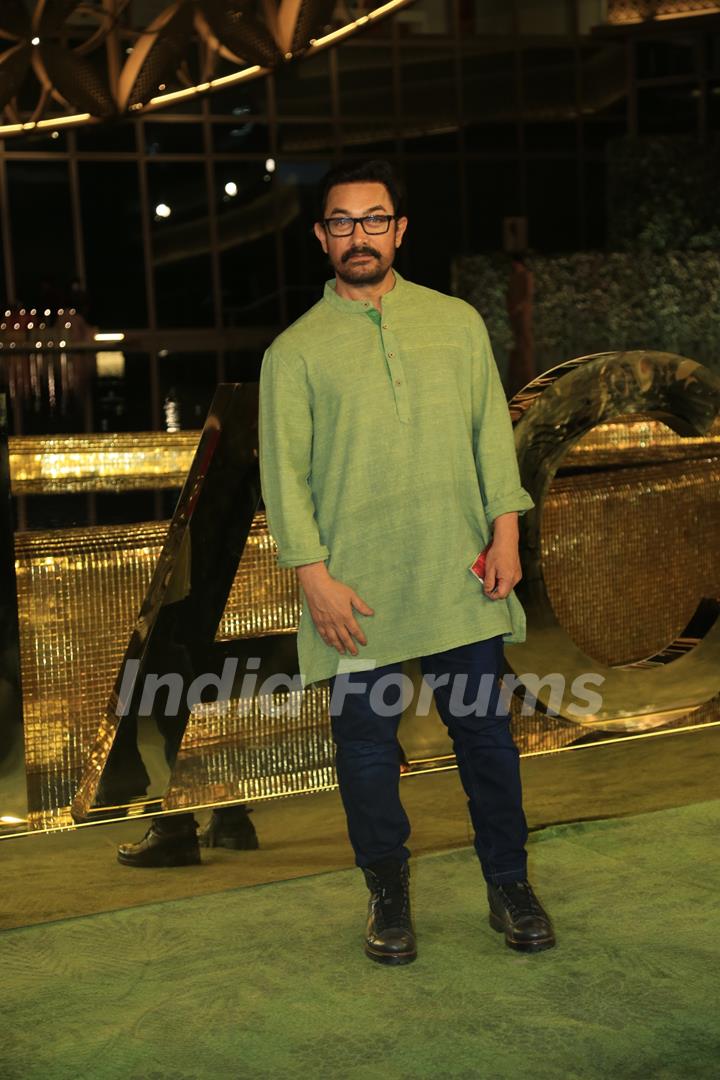 Aamir Khan attend the opening of the Nita Mukesh Ambani Cultural Centre