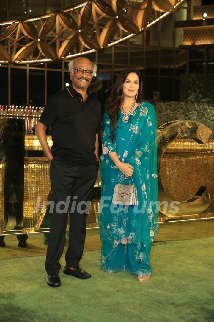 Rajinikanth, Soundarya Rajinikan attend the opening of the Nita Mukesh Ambani Cultural Centreth