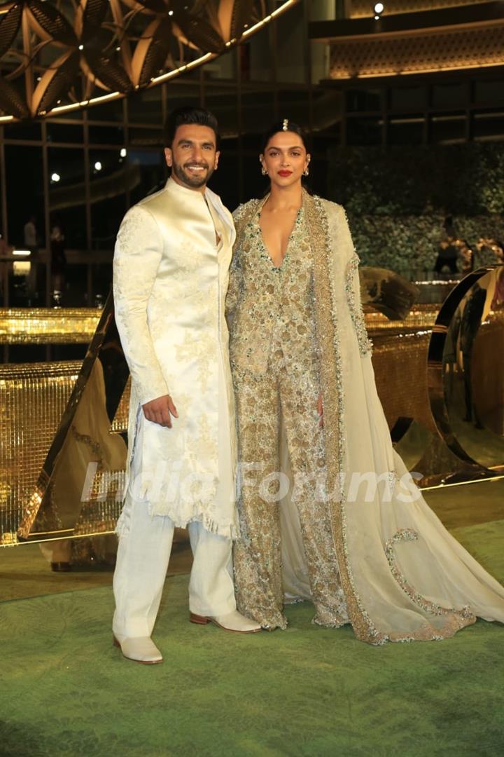 Ranveer Singh, Deepika Padukone  attend the opening of the Nita Mukesh Ambani Cultural Centre