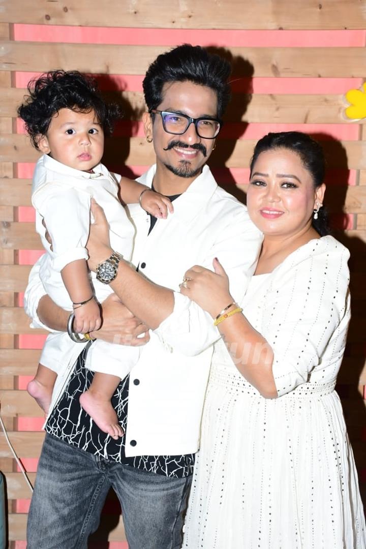 Bharti Singh, Haarsh Limbachiyaa snapped celebrating Laksh Singh Limbachiya Birthday in the city 