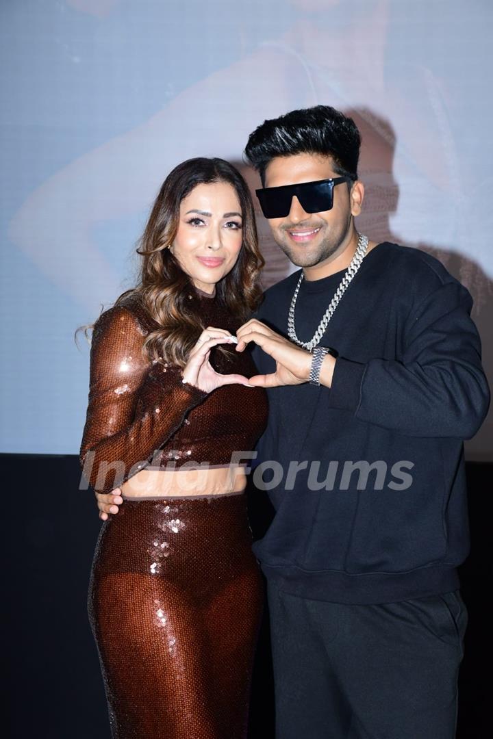 Malaika Arora and Guru Randhawa snapped at the launch of latest track Tera Ki Khayal 