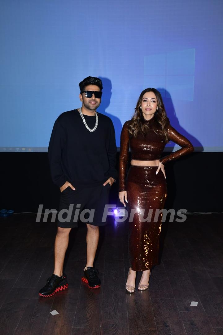 Malaika Arora and Guru Randhawa snapped at the launch of latest track Tera Ki Khayal 