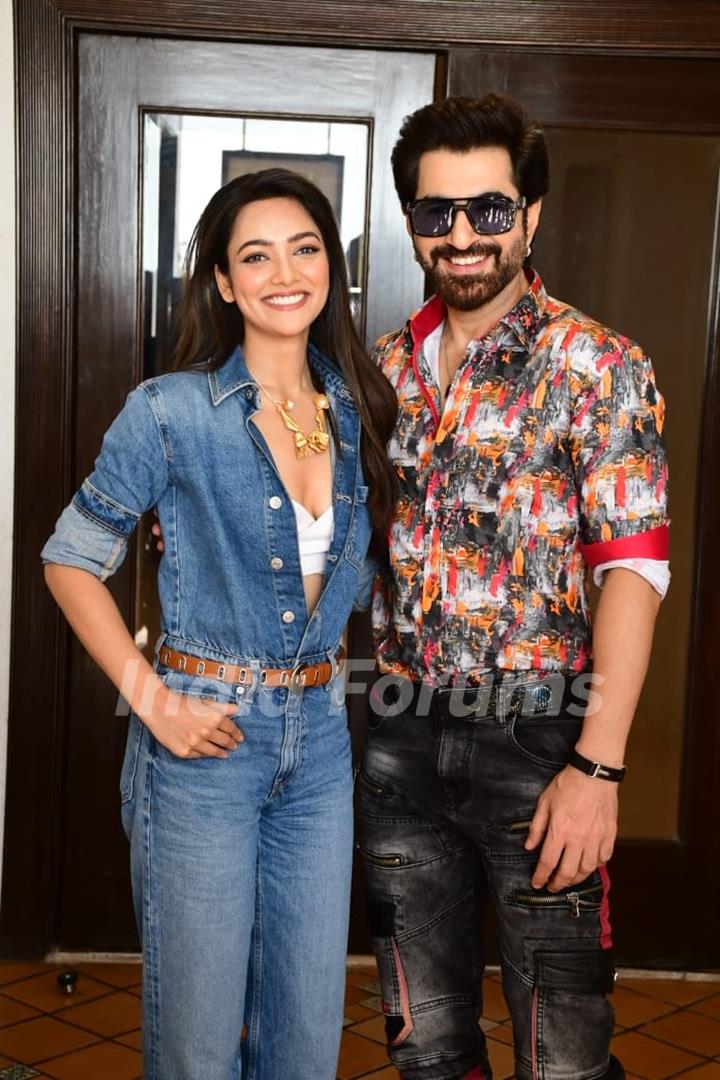 Jeet and Susmita Chatterjee snapped promoting their upcoming film Chengiz