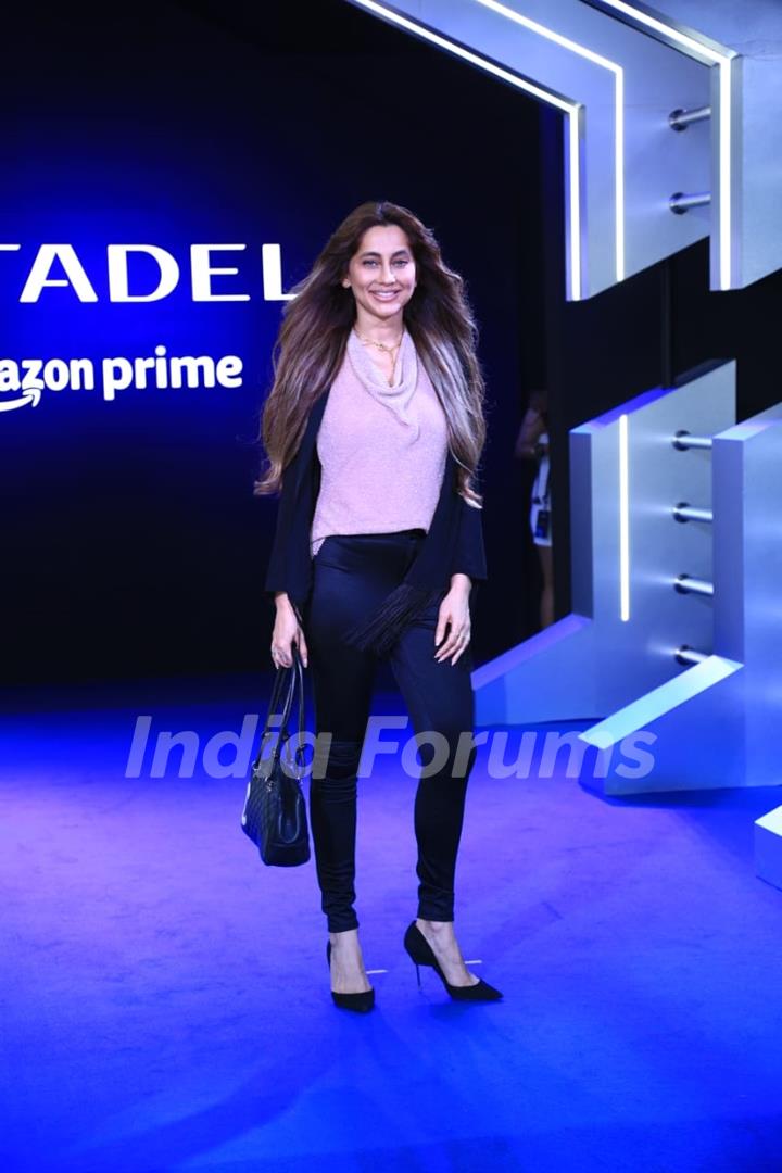 Anusha Dandekar attend the premiere of Citadel