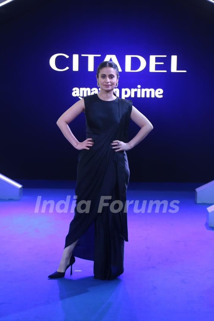 Rasika Duggal attend the premiere of Citadel