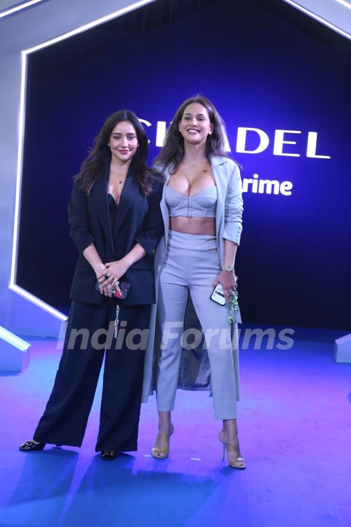 Neha Sharma, Aisha Sharma  attend the premiere of Citadel