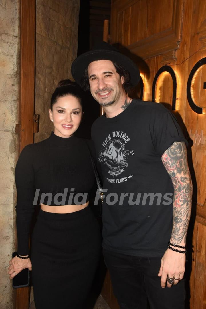Sunny Leone and Daniel Weber snapped in the city 