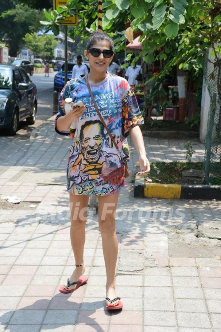 Kubbra Sait snapped in Bandra