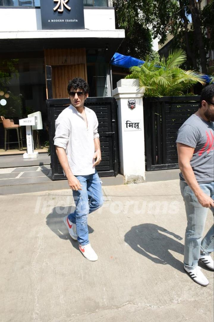 Ibrahim Ali Khan snapped in Bandra