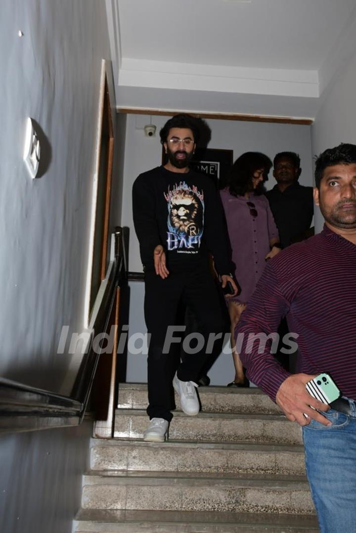 Ranbir Kapoor snapped at Krome studio in Bandra