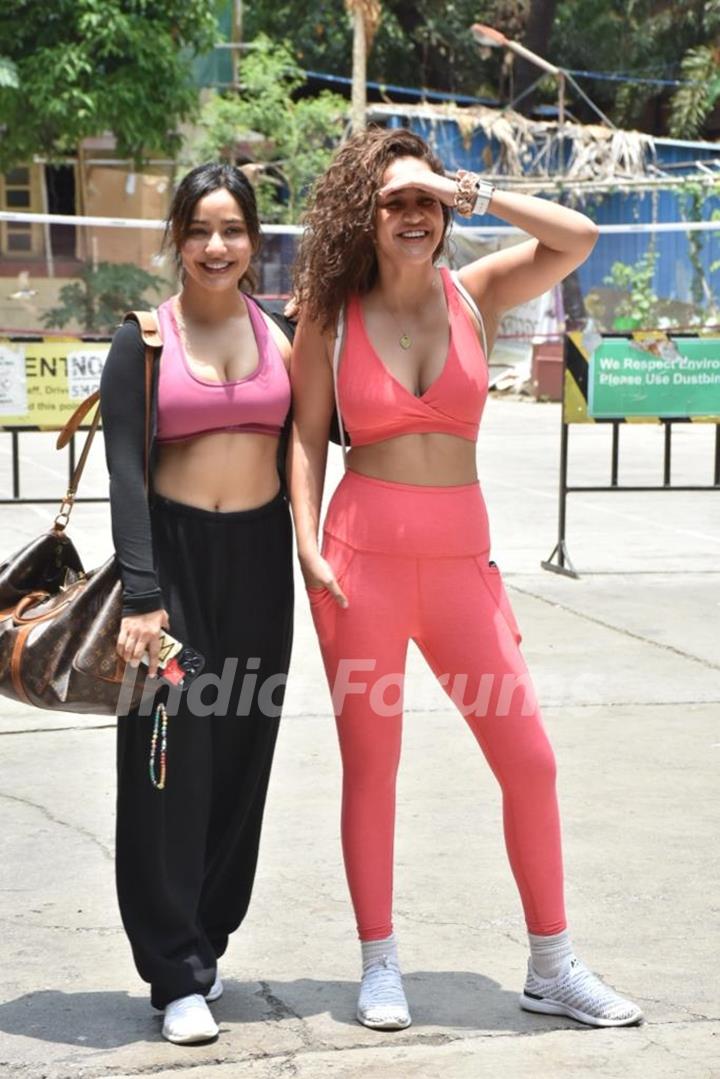 Neha Sharma, Aisha Sharma snapped in Bandra