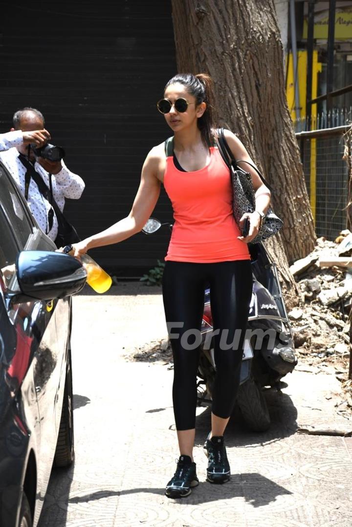 Rakul Preet Singh snapped in Bandra 