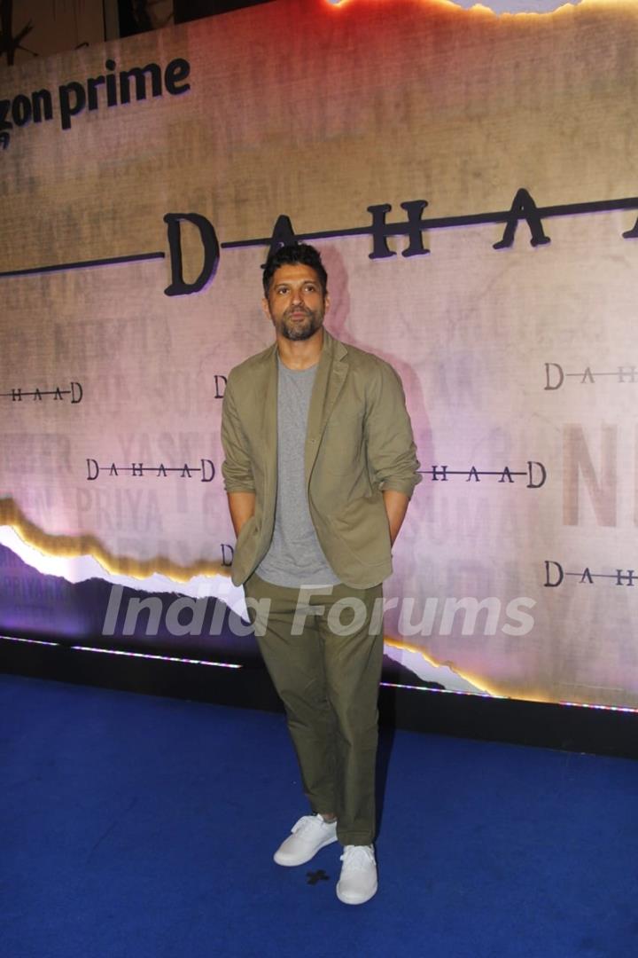 Farhan Akhtar grace the premiere of Dahaad