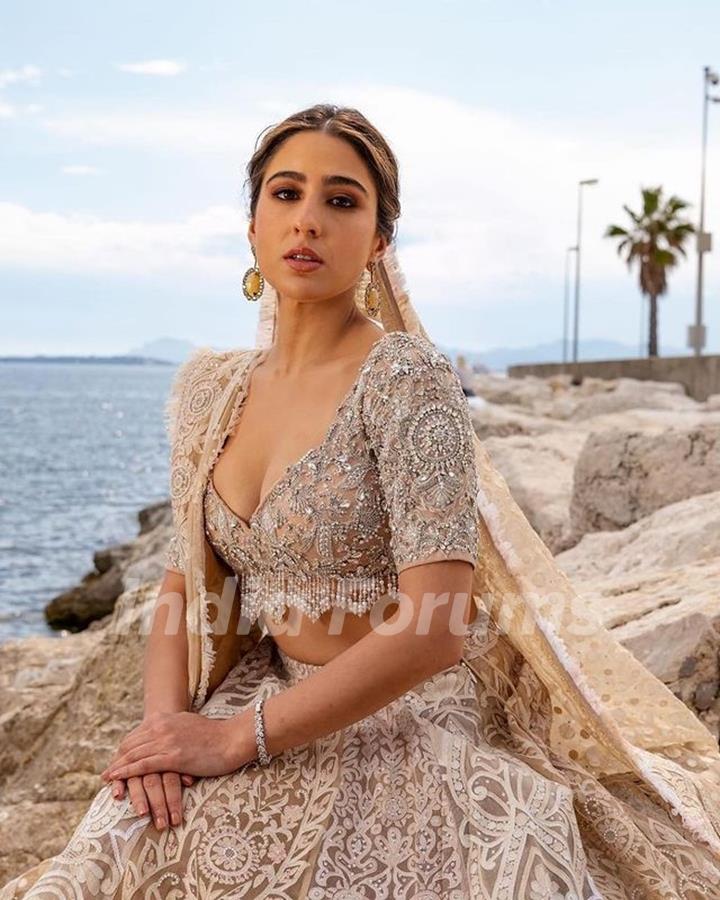 Sara Ali Khan is an epitome on grace and elegance as she makes her debut at the Cannes red carpe