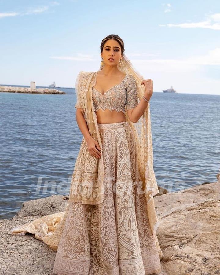 Sara Ali Khan is an epitome on grace and elegance as she makes her debut at the Cannes red carpe