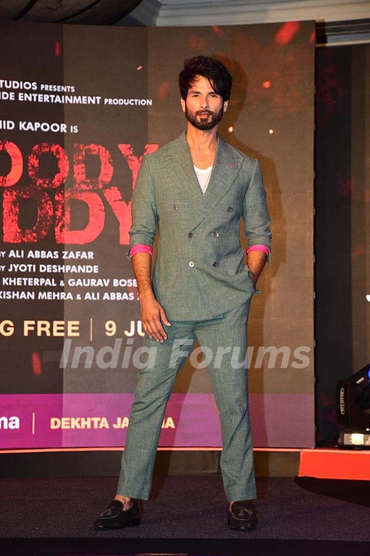 Shahid Kapoor grace the trailer launch of Bloody Daddy