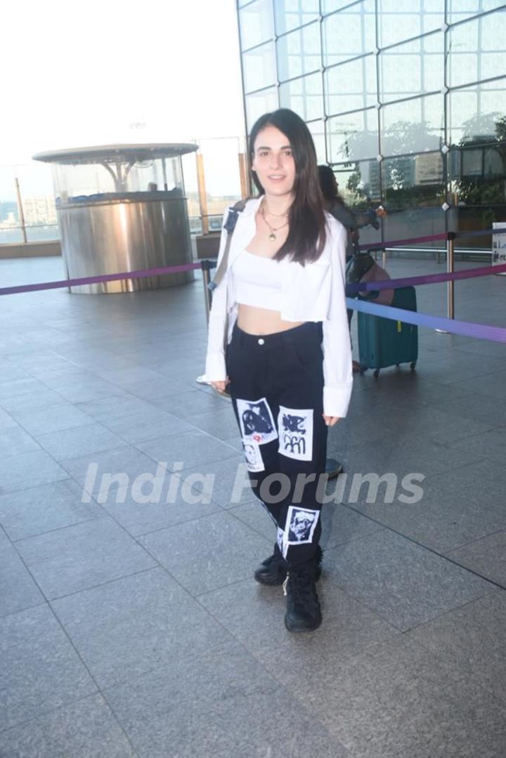 Radhika Madan snapped at the Mumbai airport 