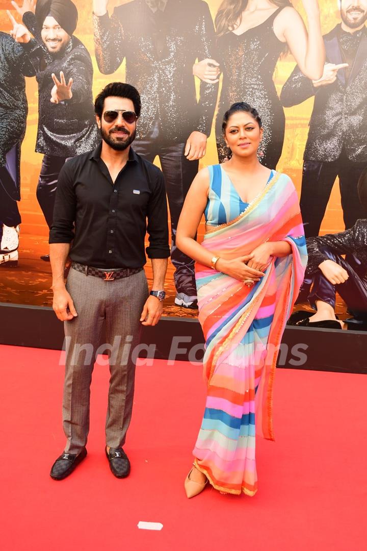 Binnu Dhillon, Kavita Kaushik snapped at the trailer launch of  Carry on Jatta 3