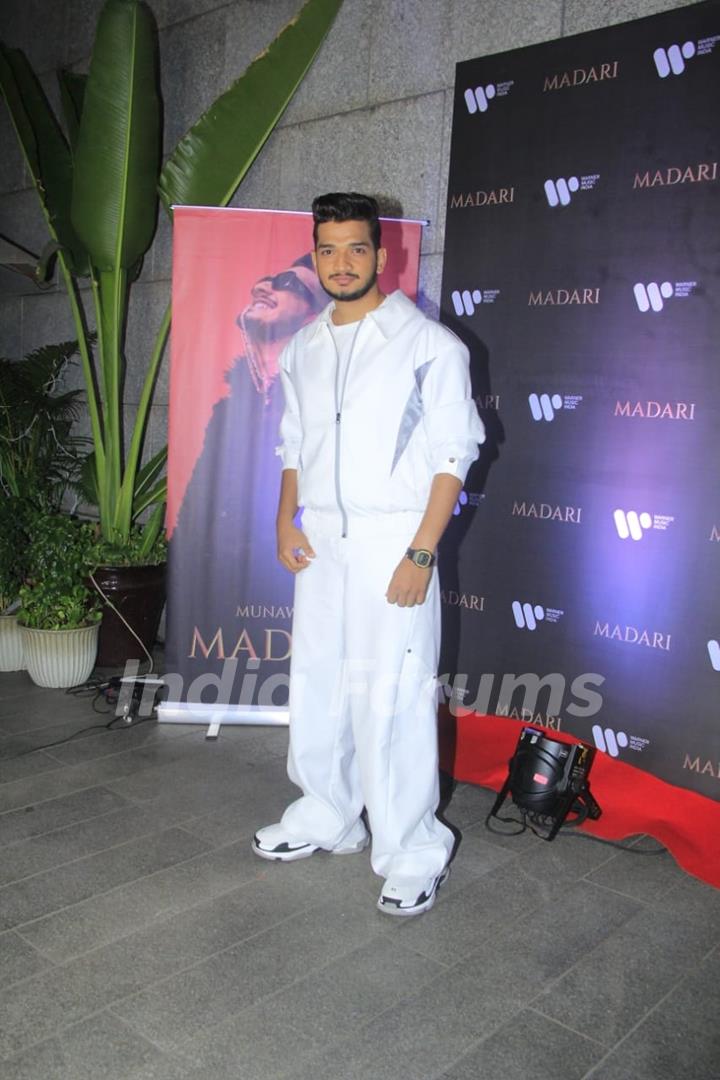 Munawar Faruqui attend the launch of the song Madari